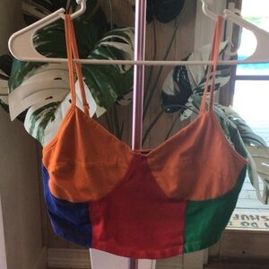 🚨 EUC SHEIN Multicolor Spaghetti Strap Top